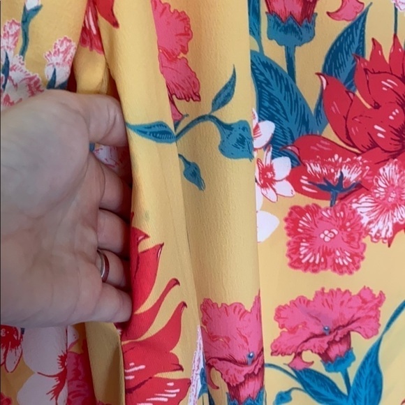 UMGEE Dress Size Small Oversized Floral Dress With Balloon Sleeves MIDI … - Picture 14 of 14